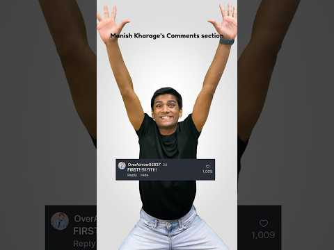 Manish Kharage’s Comment Section | #shorts thumbnail