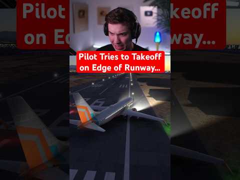 Pilot Tries to Takeoff on Edge of Runway thumbnail