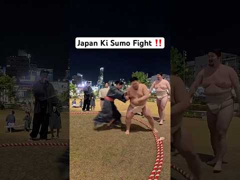 Japan Mein Huyi Sumo Fight 😨 #neetubisht #lakhneet #youtubeshorts #minivlog #trending thumbnail