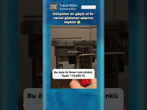 Dünyanın En Güçlü El Fenerini Gösteren Adam 😂😆 thumbnail