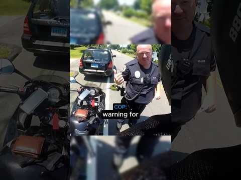 Cop Watches Driver Cut Off Biker 😮 thumbnail