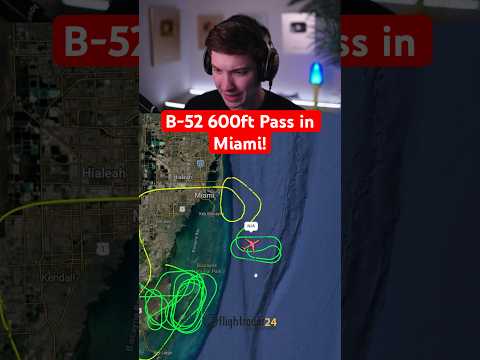 B-52 600ft Pass in Miami! thumbnail