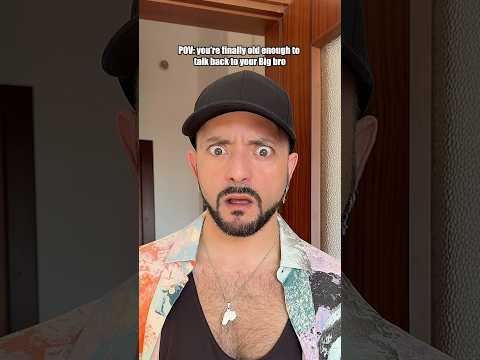POV: you’re finally old enough to talk back to your Big Bro #funnyvideos #adolescence #brotherhood thumbnail