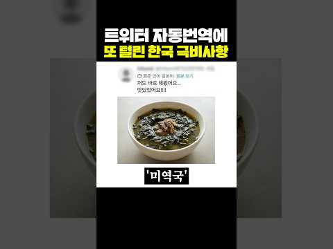 트위터 자동번역에 또 털린 한국 극비사항 thumbnail