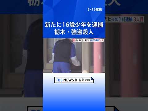 新たに16歳少年を相模原市内で逮捕　一連の逮捕者は3人に　不審車両などの情報が寄せられていた　栃木・上三川町の強盗殺人｜TBS NEWS DIG #shorts thumbnail