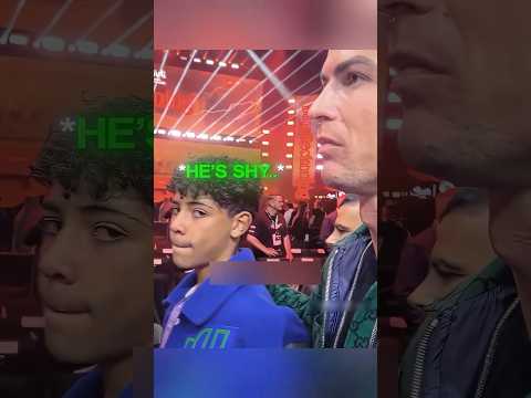 Khoảnh khắc Ronaldo bảo vệ con trai trước ống kính đã lan truyền chóng mặt? #shorts #ronaldo #viral thumbnail