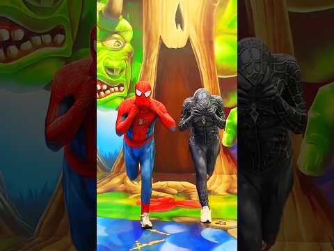 Superheroes are rushing to the rescue😍 #spiderman thumbnail