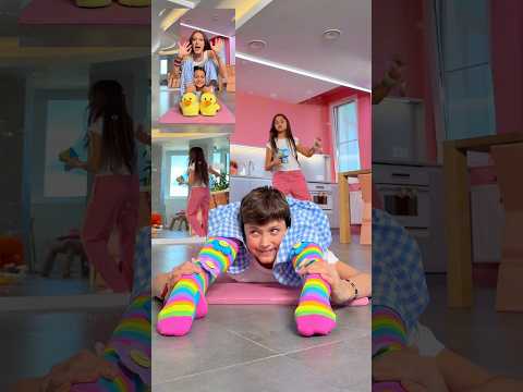 FLEXIBILITY BATTLE: MARK vs TAIS✨?@_miss_tais_ @markchirkin #familyfirst #funny #flexibility thumbnail