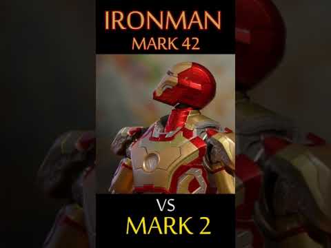 IRONMAN Mark 42 vs Mark 2 #Shorts thumbnail