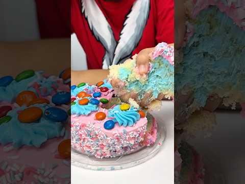 I covered my brother's cake with M&Ms 🤡🤯 LeoNata family thumbnail