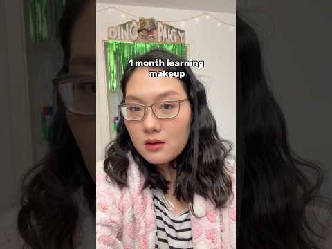 1 month vs 1 year learning makeup thumbnail