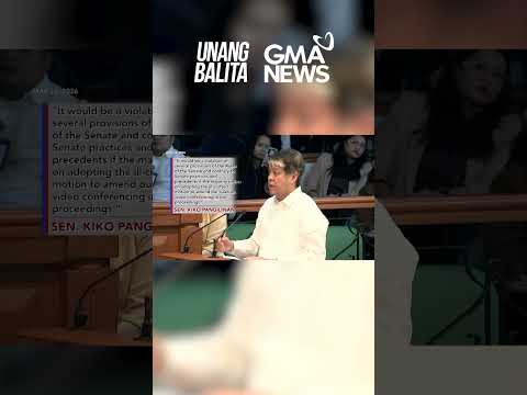 Senate minority might seek SC intervention over video conferencing issue #shorts | Unang Balita thumbnail
