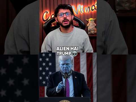 DONALD TRUMP ALIEN HAI??👽👽 #shorts #alien #jadoo #carryminati #donaldtrump #trump #america thumbnail