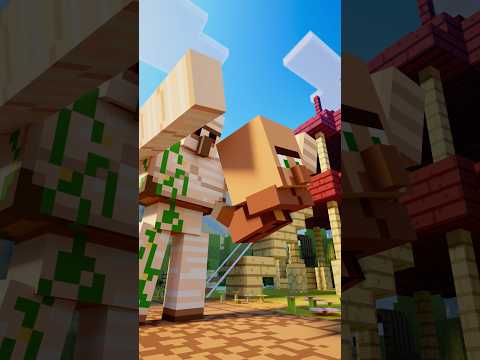 BABY VILLAGERS VS IRON GOLEM thumbnail