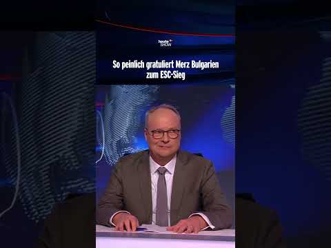 So peinlich gratuliert Merz Bulgarien zum ESC-Sieg | heute-show #shorts thumbnail