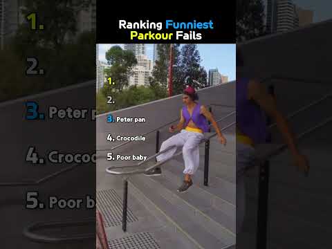 Ranking Funniest Parkour Fails😭😭 thumbnail