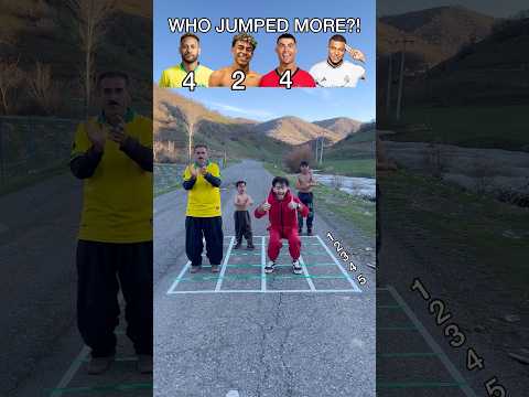 Who Jumped More?! YouTube Footballers Challenge! #football #youtube #shorts thumbnail