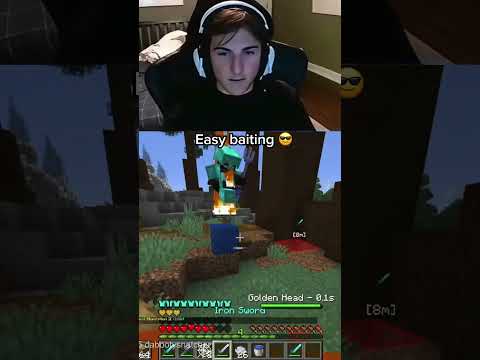 trapping a SWEATY player ??#minecraft #gaming thumbnail