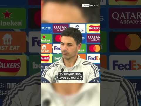 🎙️ Arteta prévient le PSG : “Je veux faire la parade avec 2 grands trophées”#shorts thumbnail