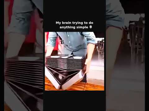 Trays, shuffled like a deck of cards 😱 follow for more #shorts thumbnail