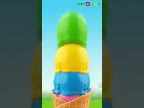 Ice-Cream Colour Learning For Kids | Kids Songs #nurseryrhymes #youtubeshorts #cartoon thumbnail