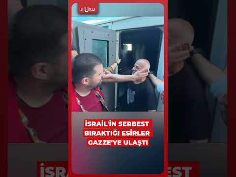 İsrail'in serbest bıraktığı esirler Gazze2ye ulaştı #shorts #israil #gazze thumbnail