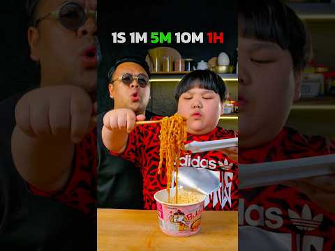 Dad VS Son Buldak Challenge 🔥😂 #food #shorts #mukbang thumbnail