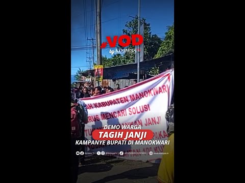 DEMO WARGA TAGIH JANI KAMPANYE BUPATI DI MANOKWARI #short thumbnail