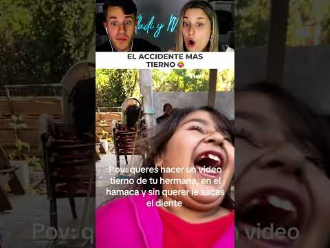 Quería grabar un video tierno de su hermana y le sacó un diente sin querer thumbnail