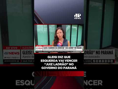 Gleisi diz que esquerda vai vencer “juiz ladrão” no governo do Paraná #shorts thumbnail