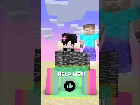 HELP Sadako Break the Bedrock (Herobrine Spirit)  #shorts #friendship #aphmau #anime thumbnail