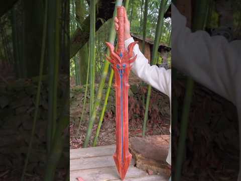 पोटे को बना कर दी Sword ?️~ wood toy-woodworking art skill wood / hand crafts #shorts thumbnail