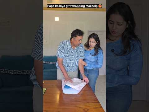 "Papa ka wrapping mai time baccha diya." 😲🤔🤩 #relatable #trending #shorts thumbnail