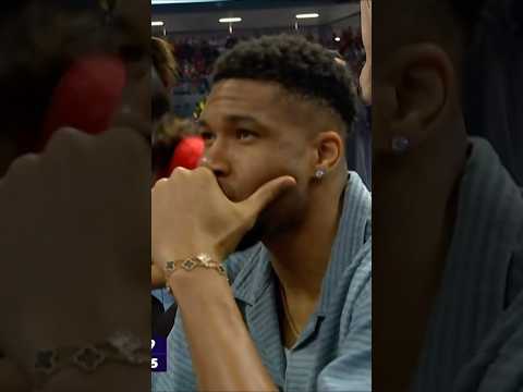 Thomas Walkup’ın üçlüğü sonrasında Giannis Antetokounmpo’nun sevinci! 🤩#cerave thumbnail