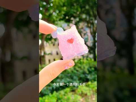 👚💖👚用樹脂粘土做了迷你粉色小背心 Resin Clay Mini Top DIY 愛心造型太可愛！#resinclay #minifashion #小背心手作 #迷你衣服 #粘土穿搭 thumbnail