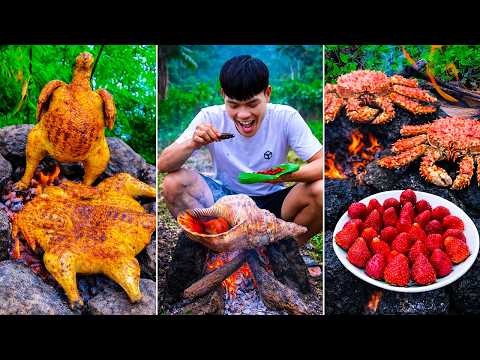 Best real food ever! | Grilled King Crab, BBQ Chicken | TikTok Funny Videos thumbnail