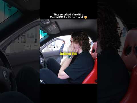 THEY GIFTED HIM A $70,000 MAZDA RX7🤯🎉 thumbnail