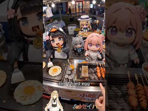 Food ? #shorts #gugugaga #doro #endministrator #ai #chibi #hotdog #egg #stall #food thumbnail