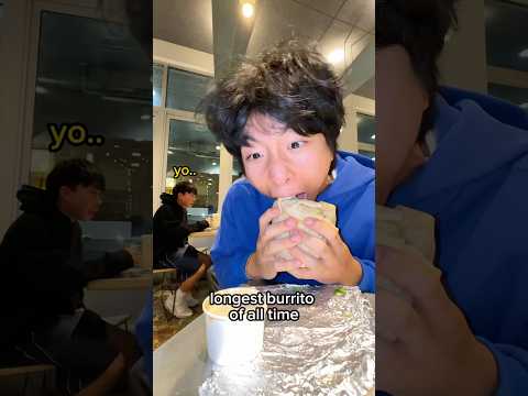 chipotle burrito in 3 bites #short thumbnail
