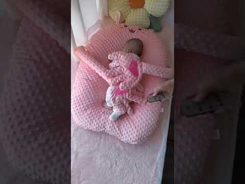 Dual Arm Cuddle Support Baby Anti Roll Pillow📌It mimics being held so they sleep without being held thumbnail