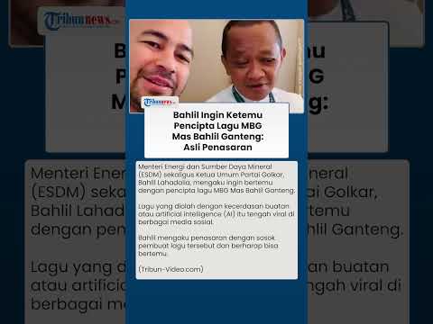 Bahlil Blak-blakan soal Lagu Viral MBG Mas Bahlil Ganteng: Saya Penasaran Siapa Pembuatnya thumbnail