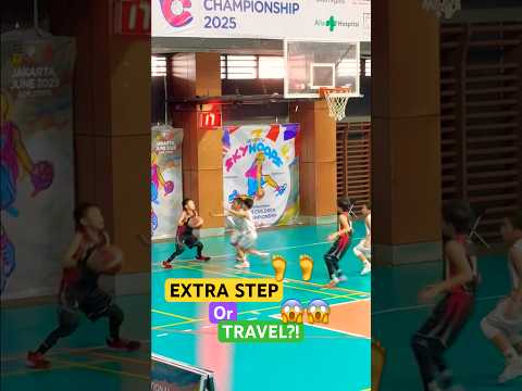 EXTRA STEP or TRAVEL?! 🤯 NICE ASSIST 🔥 LETS GO #shorts #ballislife #basketballhighlights thumbnail