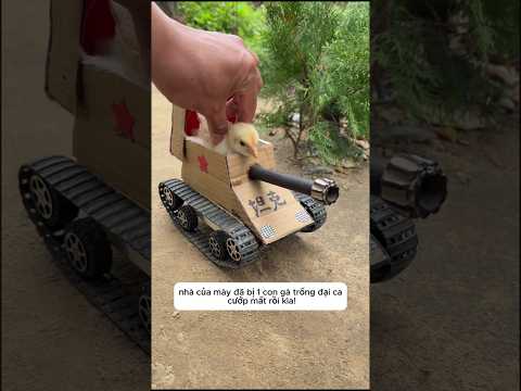 Gà con lái xe tăng đi đòi lại nhà #shorts thumbnail