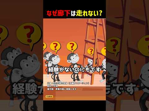 なぜ廊下は走れない？ #shorts thumbnail