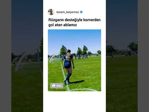 Rüzgarın desteğiyle kornerden gol atan ablamız thumbnail