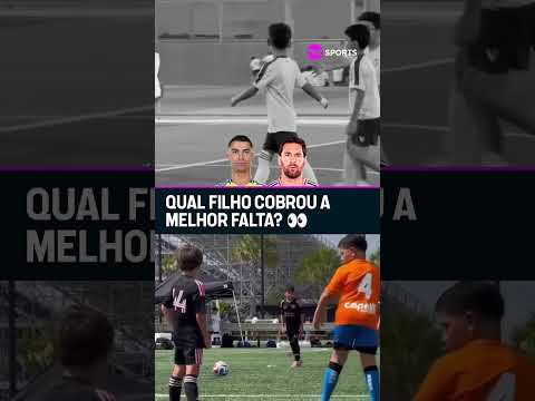 FILHO DO CR7 X FILHO DO MESSI: QUEM BATE MAIS FALTA OS MENINOS SÃO BRABOS #shorts thumbnail