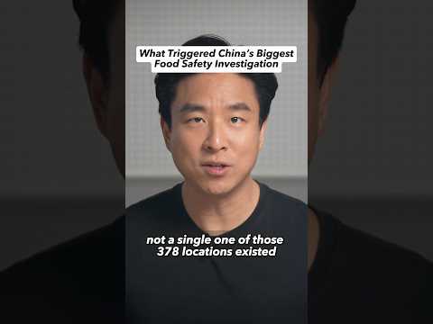 What Triggered China's Biggest Food Safety Investigation #shorts thumbnail
