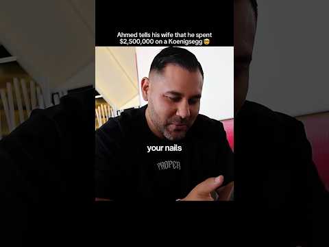 AHMED TELLS HIS WIFE HE SPENT $2.5M ON A KOENIGSEGG📲🤯💸 thumbnail