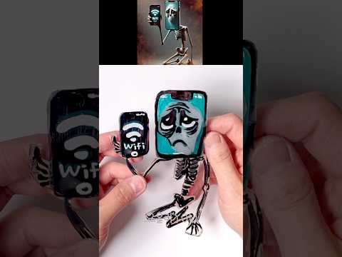 팟 핫스팟 📱만들기 - DIY Pot hotspot 📱  Meme Squishy with nano tape #italianbrainrot thumbnail