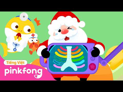 Lắc rắc! Ông già Noel bị gãy xương sườn rồi! ? ? Chữa bệnh cùng Cá Mập Con | Baby Shark Pinkfong thumbnail